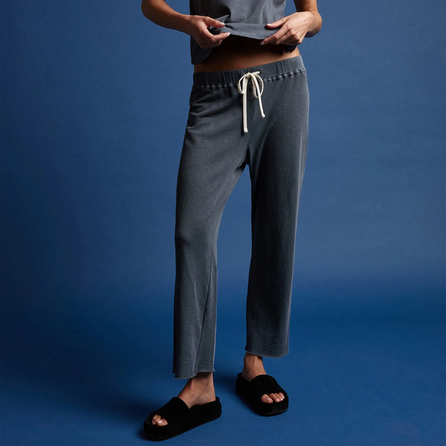 Vintage French Terry Cutoff Sweatpant - Maine Pigment