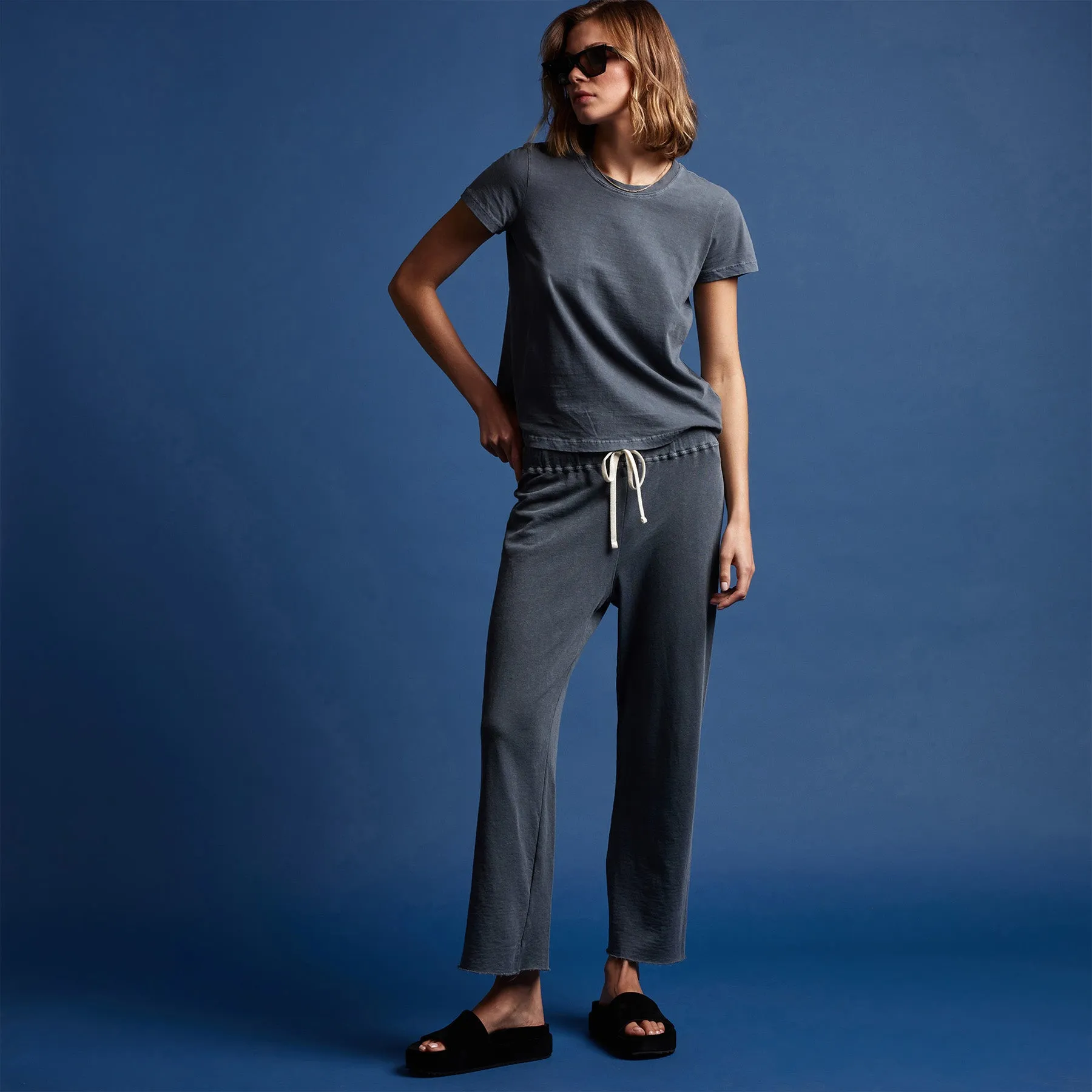 Vintage French Terry Cutoff Sweatpant - Maine Pigment