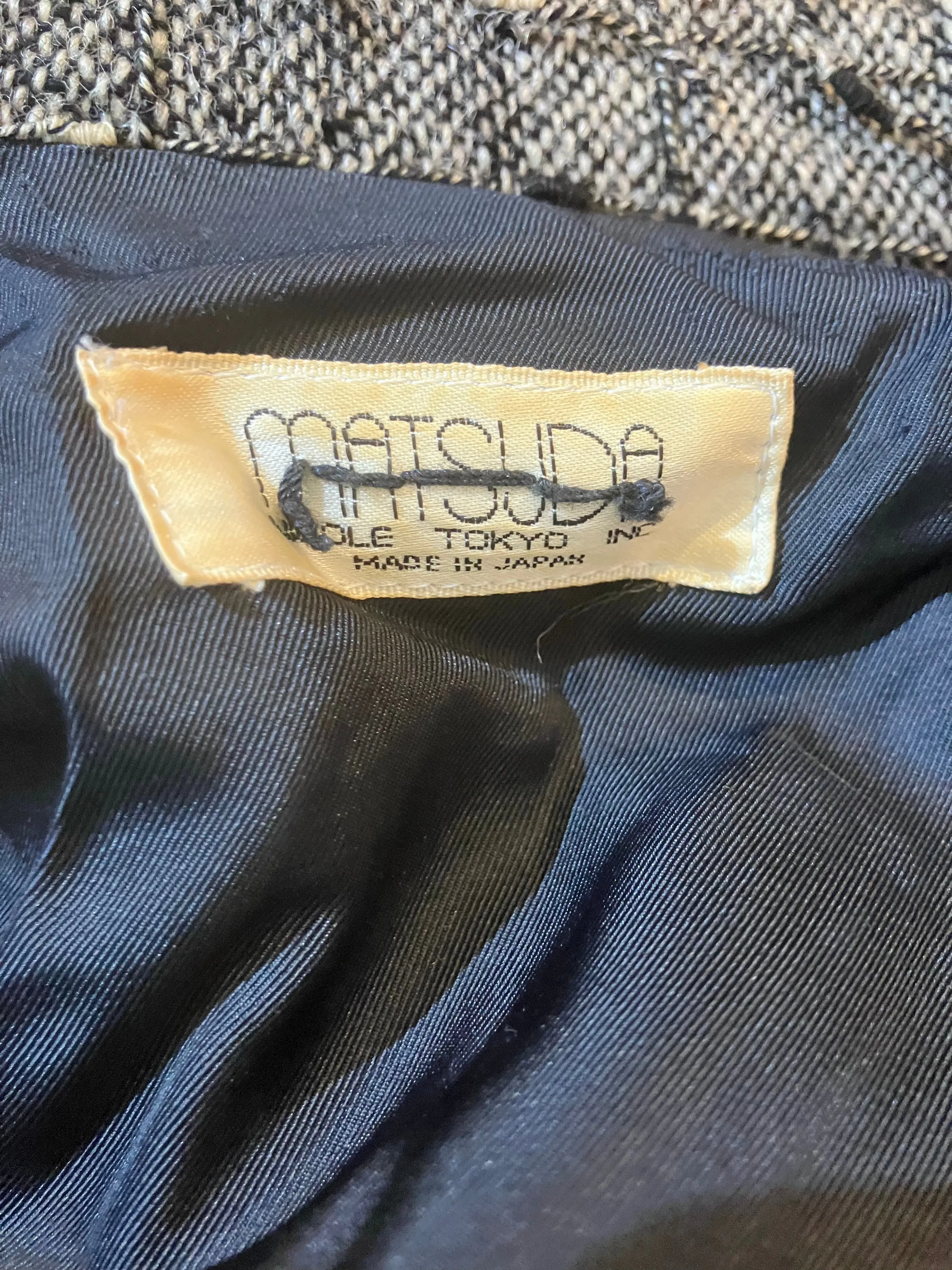 Vintage Matsuda Grey Linen Jacket