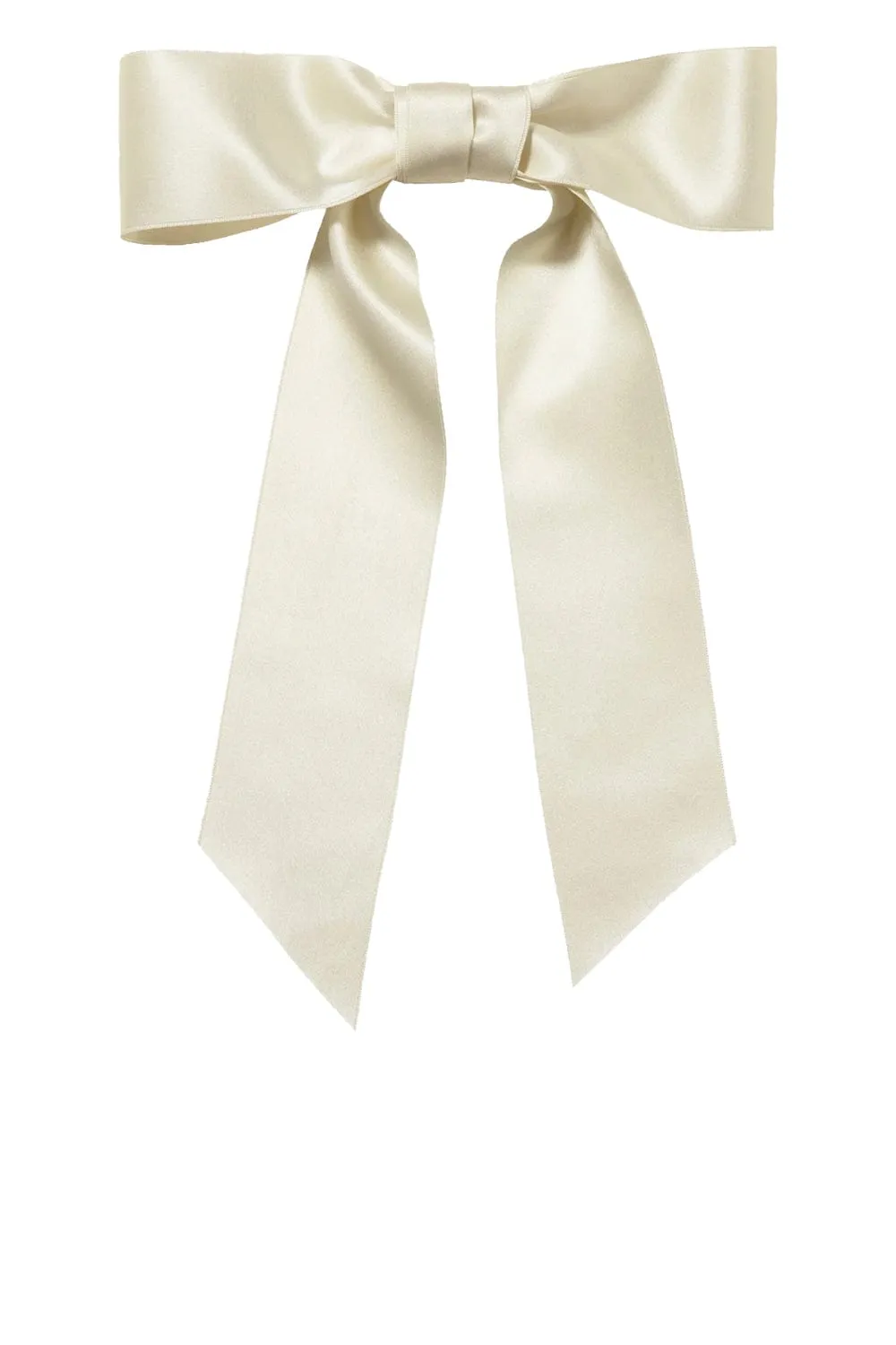 Virginia Cream Silk Bow Barrette