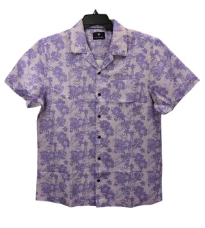 Vustra Linen Cotton Blend Floral Print SS Shirt