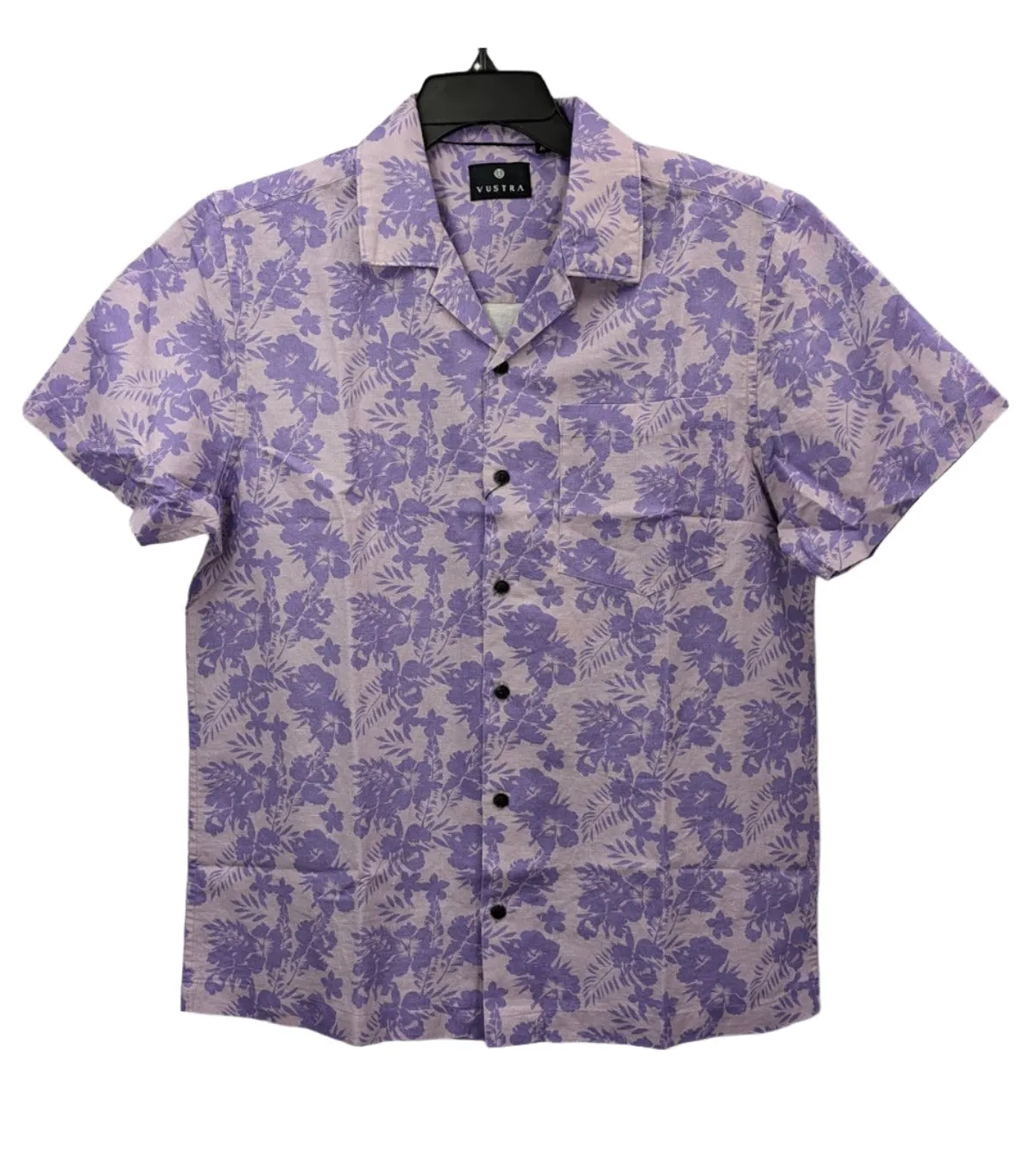 Vustra Linen Cotton Blend Floral Print SS Shirt
