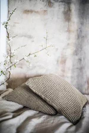 Waffle pillow cover