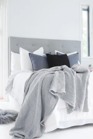 Waffle throw blanket