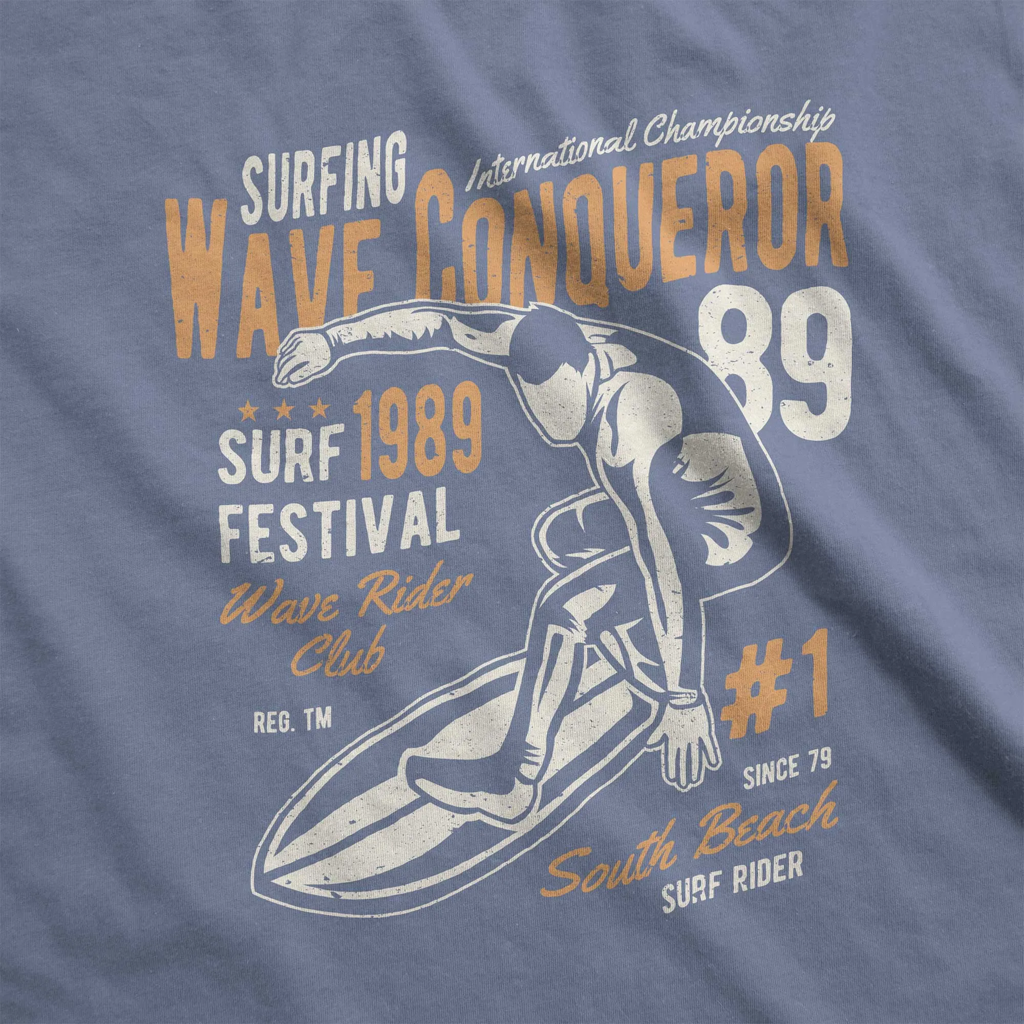 Wave Conqueror - Adult Unisex Garment Dyed Tee