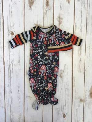 WCC - Knotted Gown with Hat - Rad Mushrooms