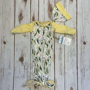 WCC - Knotted Gown with Hat - Tulips