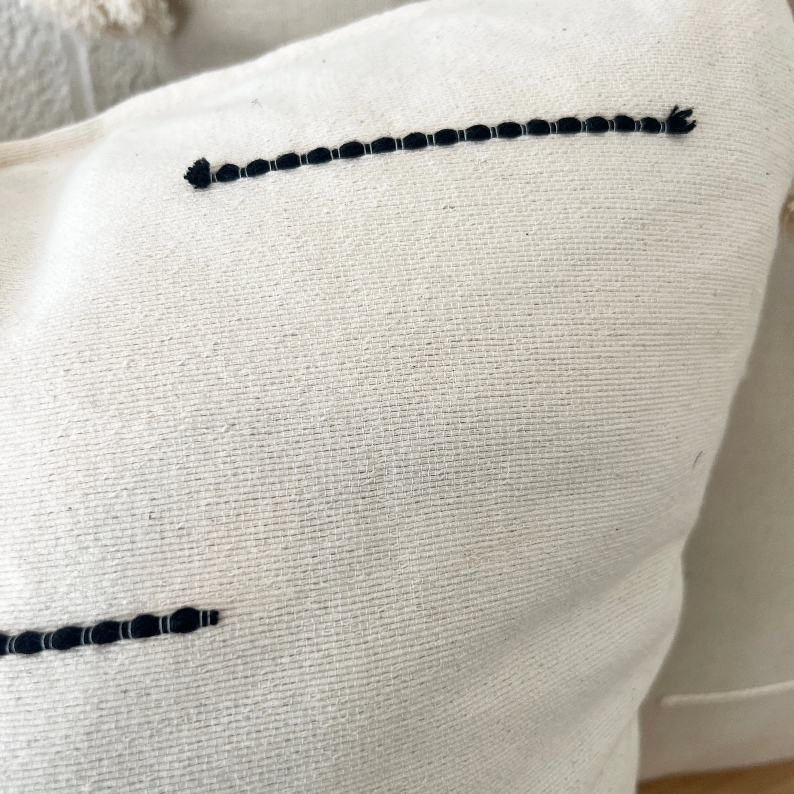 XL Cotton Tassel Pillow № 3
