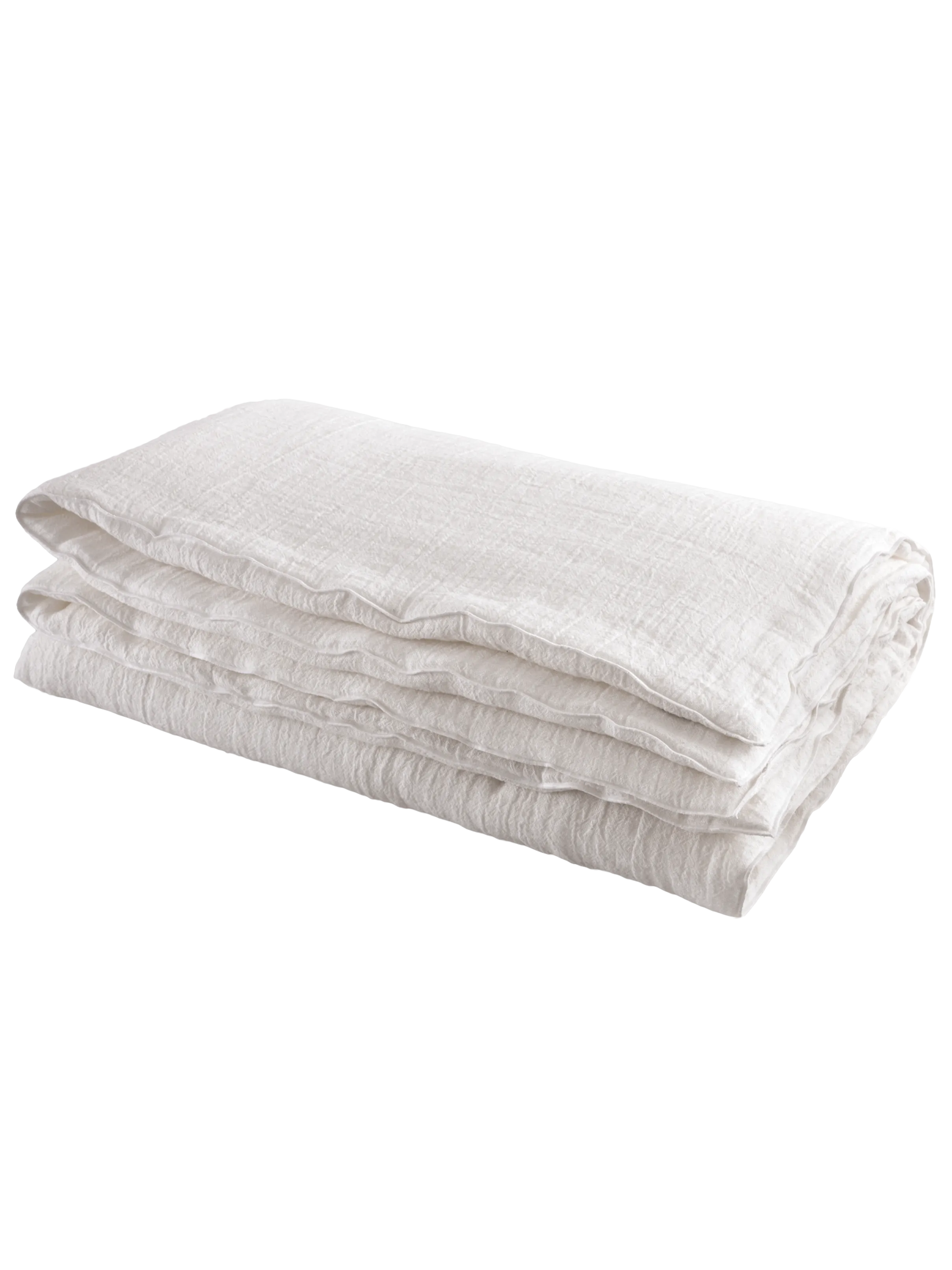 XL Linen Crepon Cocoon in Blanc