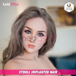 XYDoll - Misa - Silicone Sex Doll Head - Implanted Hair - Natural