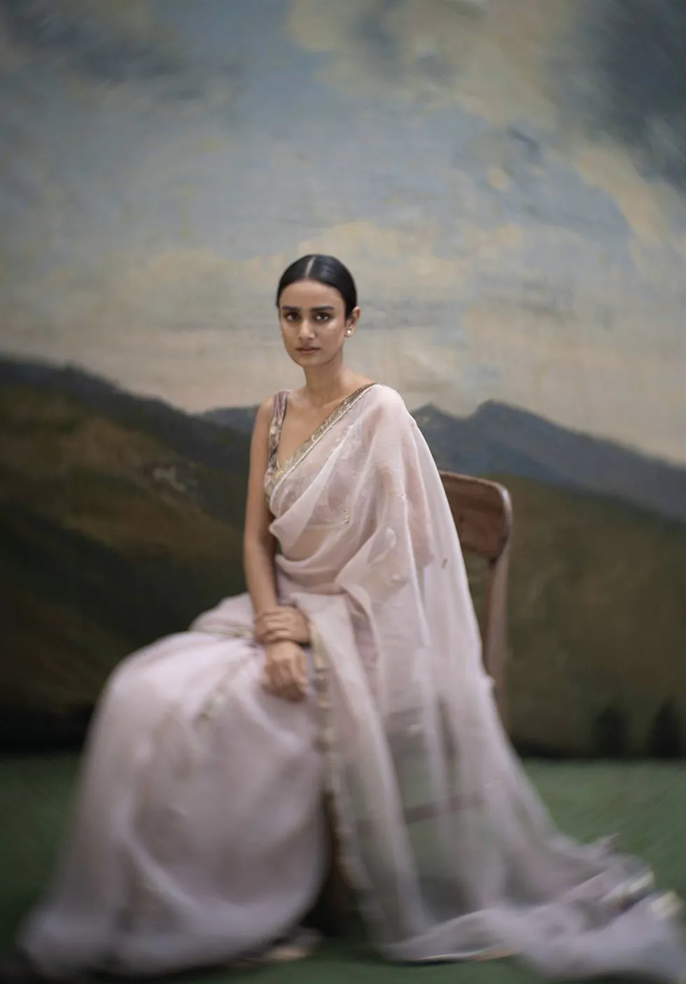 Yam   I   Borgo Onion Pink Saree SAREE Blouse Not Included SILK ORGANZA PINK An Indian Summer YAMSR04