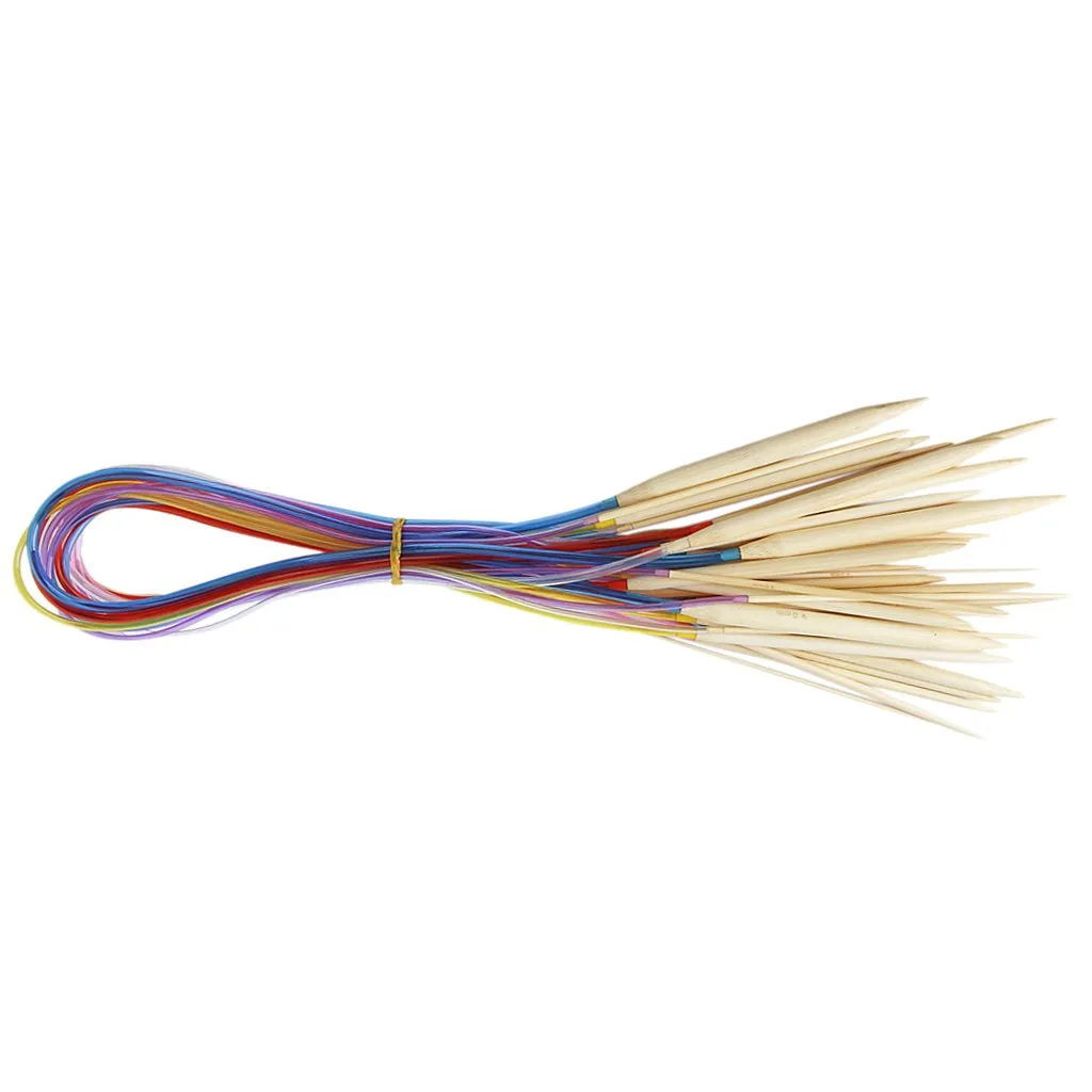 Yarn Bowl Rosewood and Circular Knitting Needle
