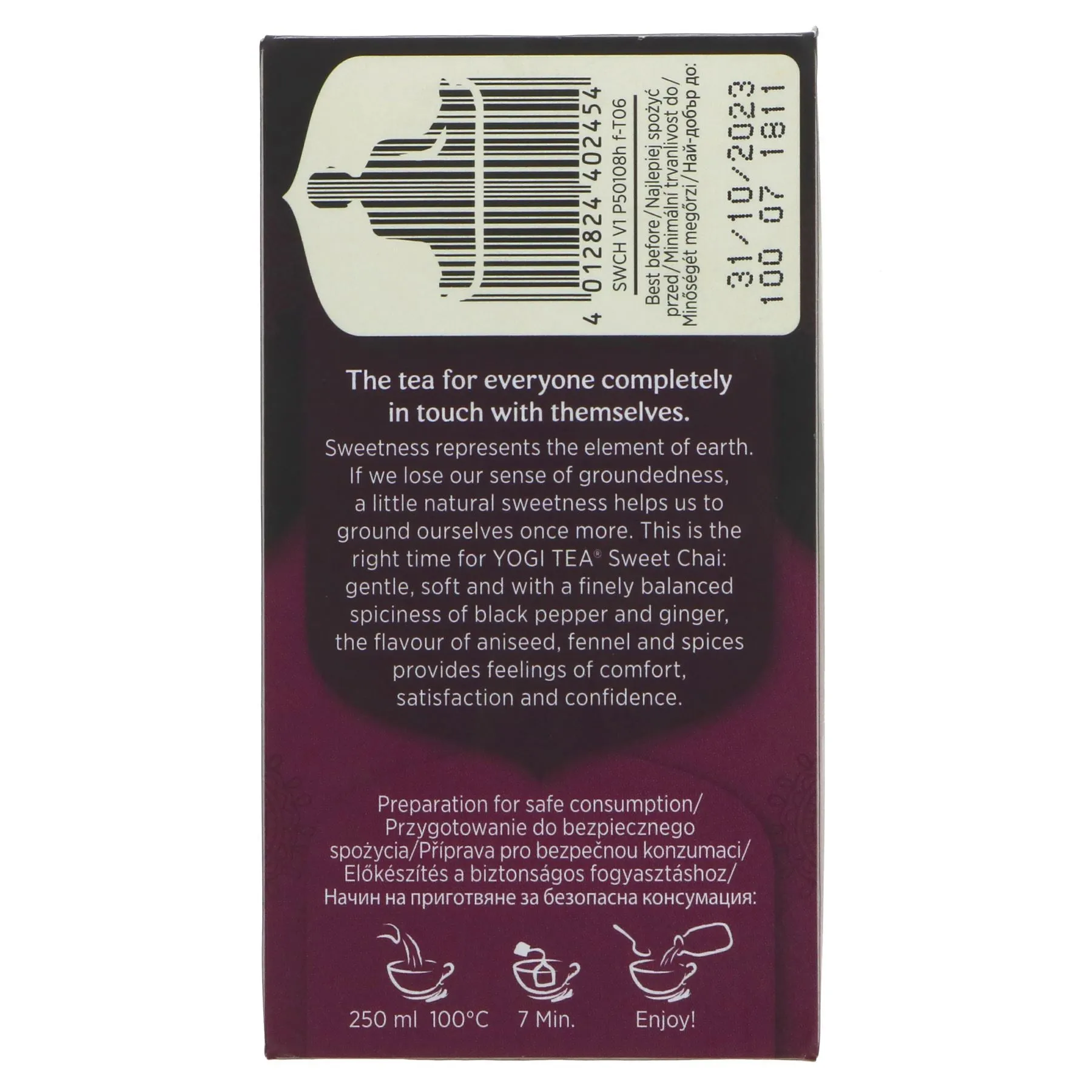 Yogi Tea | Sweet Chai - Anise, Fennel, Liquorice | 17 bags
