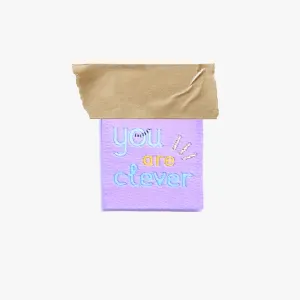 You Are Clever by KATM X Brook Gossen | 6 Sew-in Labels