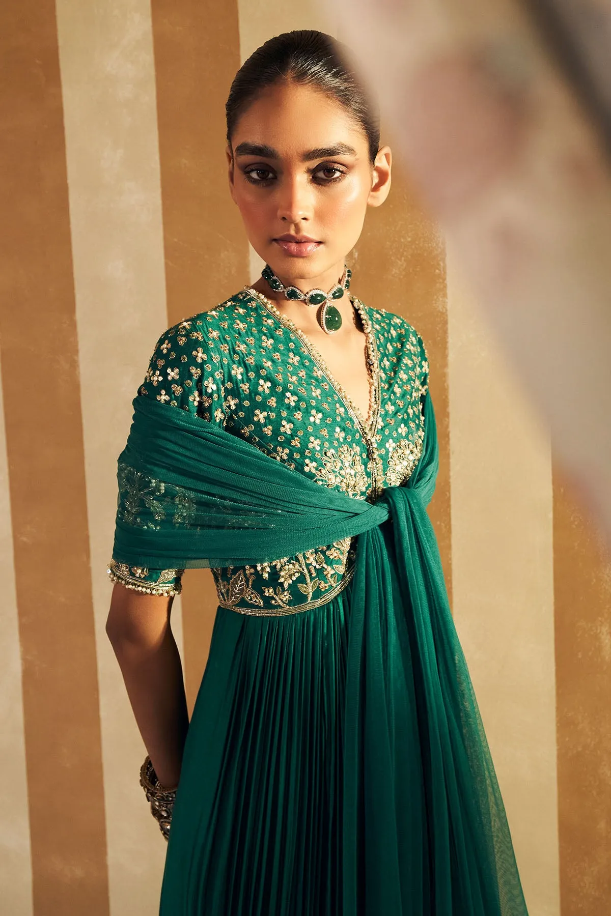 Zarqaa Anarkali set
