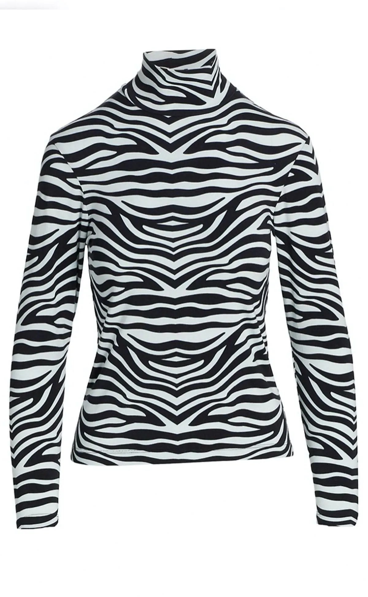Zebra Print Turtleneck