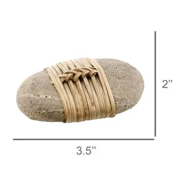 Zen Stone Wrapped in Bamboo, Assorted