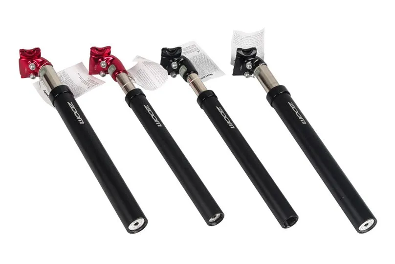 ZOOM Bicycle Suspension Seatpost - 31.6 * 350mm, Aluminum Alloy, Black