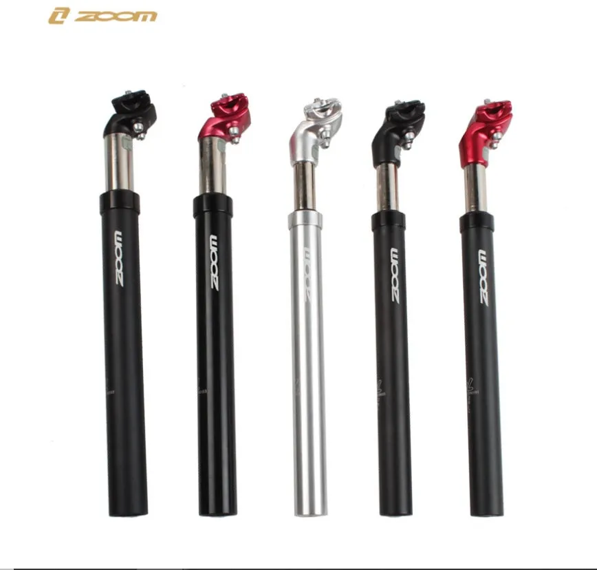 ZOOM Bicycle Suspension Seatpost - 31.6 * 350mm, Aluminum Alloy, Black