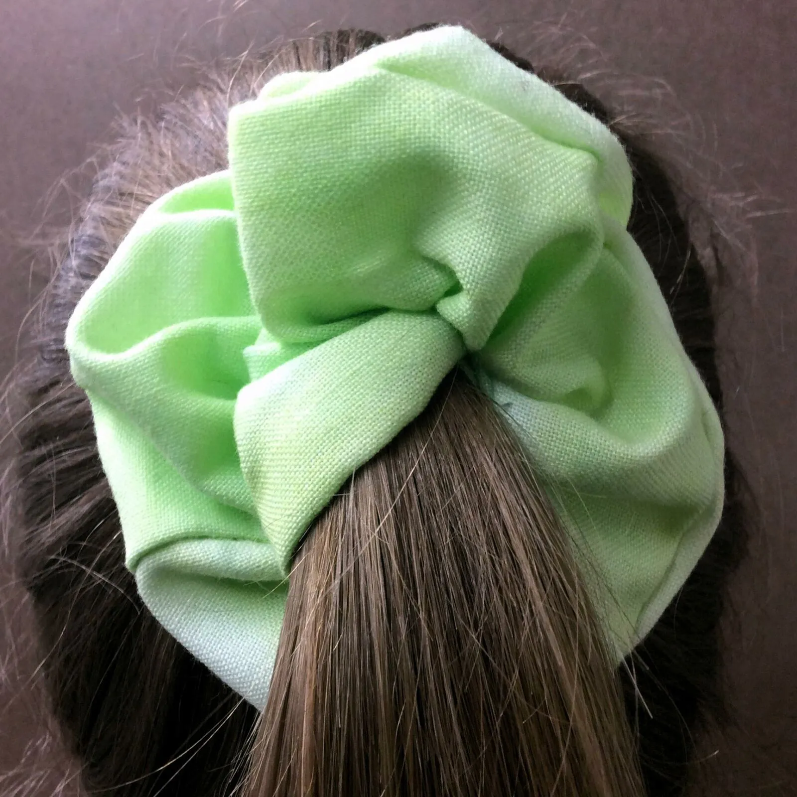 ZUZIFY Large Tie Dyed Linen Scrunchie Hair Tie