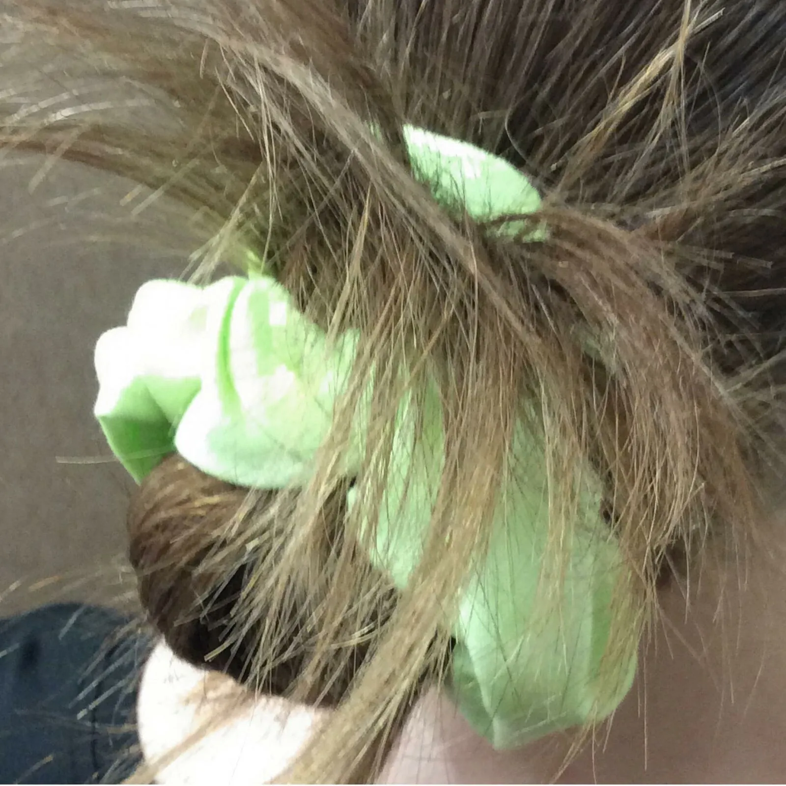 ZUZIFY Large Tie Dyed Linen Scrunchie Hair Tie